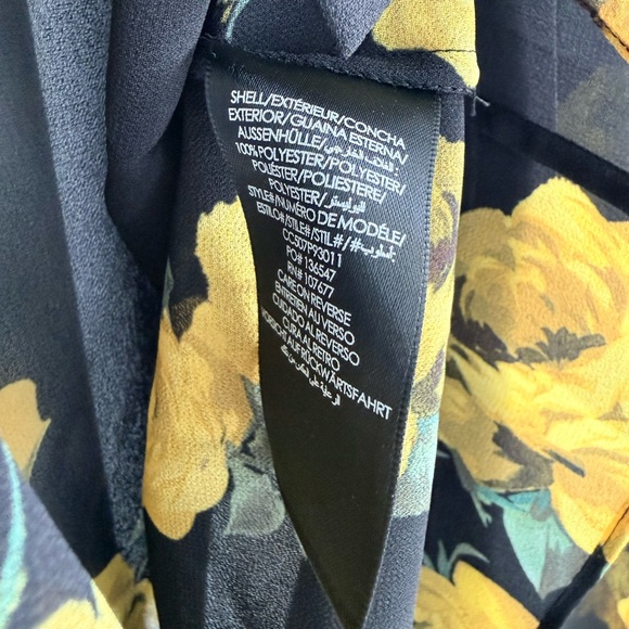 ALICE + OLIVIA Candace Floral Sheer Blouson Shirt - Picture 11 of 14